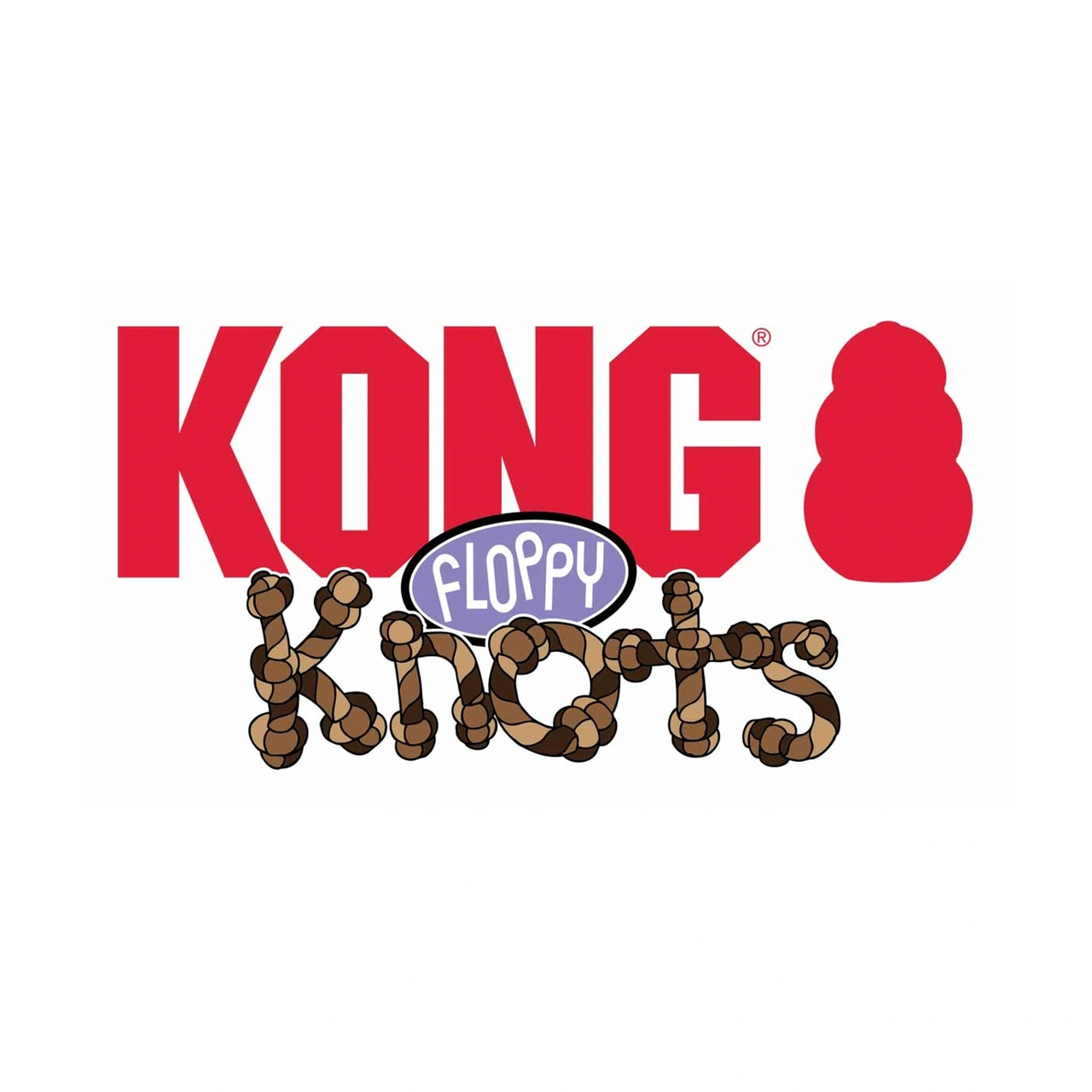 KONG Jumbo Floppy Knots Hippo XL 47 x 35,5 x 15 cm - hundebamse